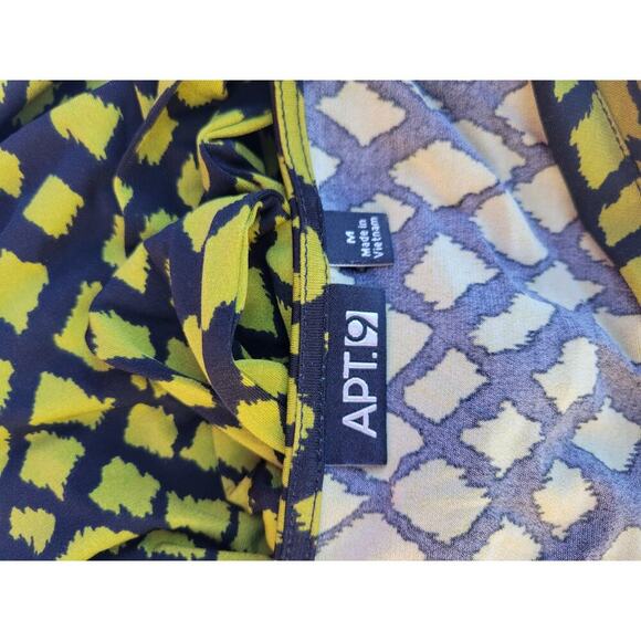 Apt. 9 Women’s Green Black Knot Front Stretch Dress - Medium - Picture 5 of 8